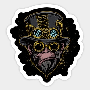 Steampunk Gorilla Sticker